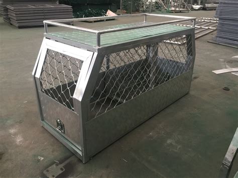 metal dog box ute|removable dog cage for ute.